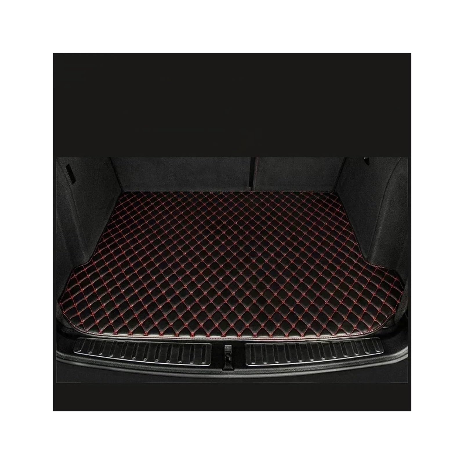 Trunk Mat Auto-Kofferraummatten Für Hyundai Für I30 2009 Cargo Liner Auto-Innenausstattung Ersatz wasserdichte Produkte Fahrzeuge Kofferraumwanne(Black with Red) von ASFDSG