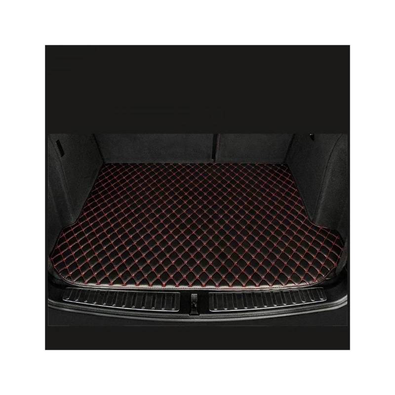 Trunk Mat Auto-Kofferraummatten Für Hyundai Für I30 2009 Cargo Liner Auto-Innenausstattung Ersatz wasserdichte Produkte Fahrzeuge Kofferraumwanne(Black with Red) von ASFDSG