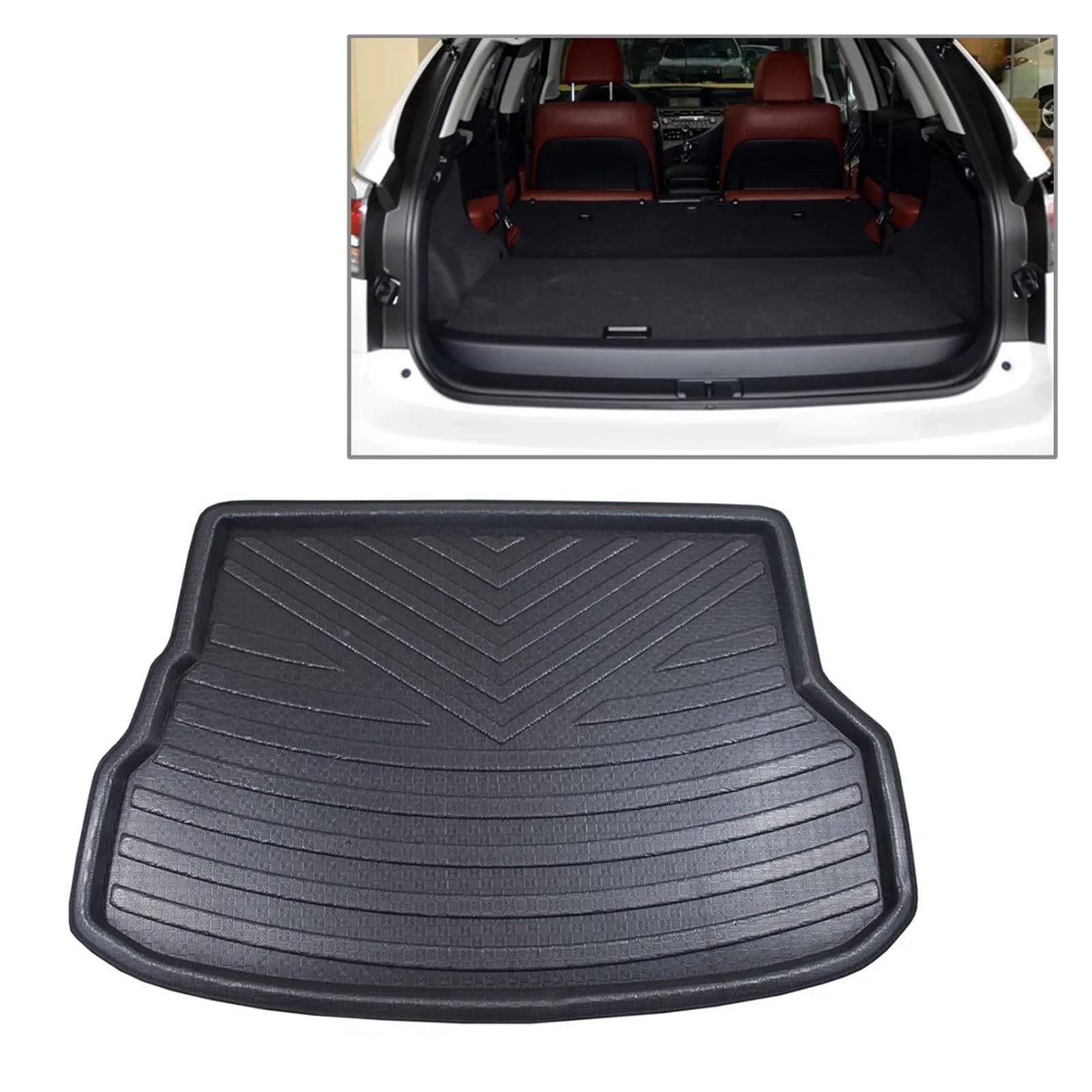 Trunk Mat Auto-Kofferraumwanne Kofferraumwanne Cargo-Mat Bodenteppich Für Lexus Für RX270 Für RX350 2009 2010 2011 2012 2013 2014 2015 2016 2017 Kofferraumwanne von ASFDSG