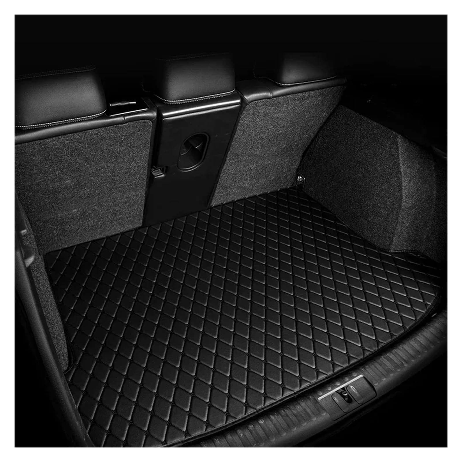 Trunk Mat Auto Stamm Schutz Matten Für Hyundai Für Tucson 2021 2022 2023 Liner Teppiche Abdeckung Pad Zubehör Innen Boot Kofferraumwanne(BIACK) von ASFDSG