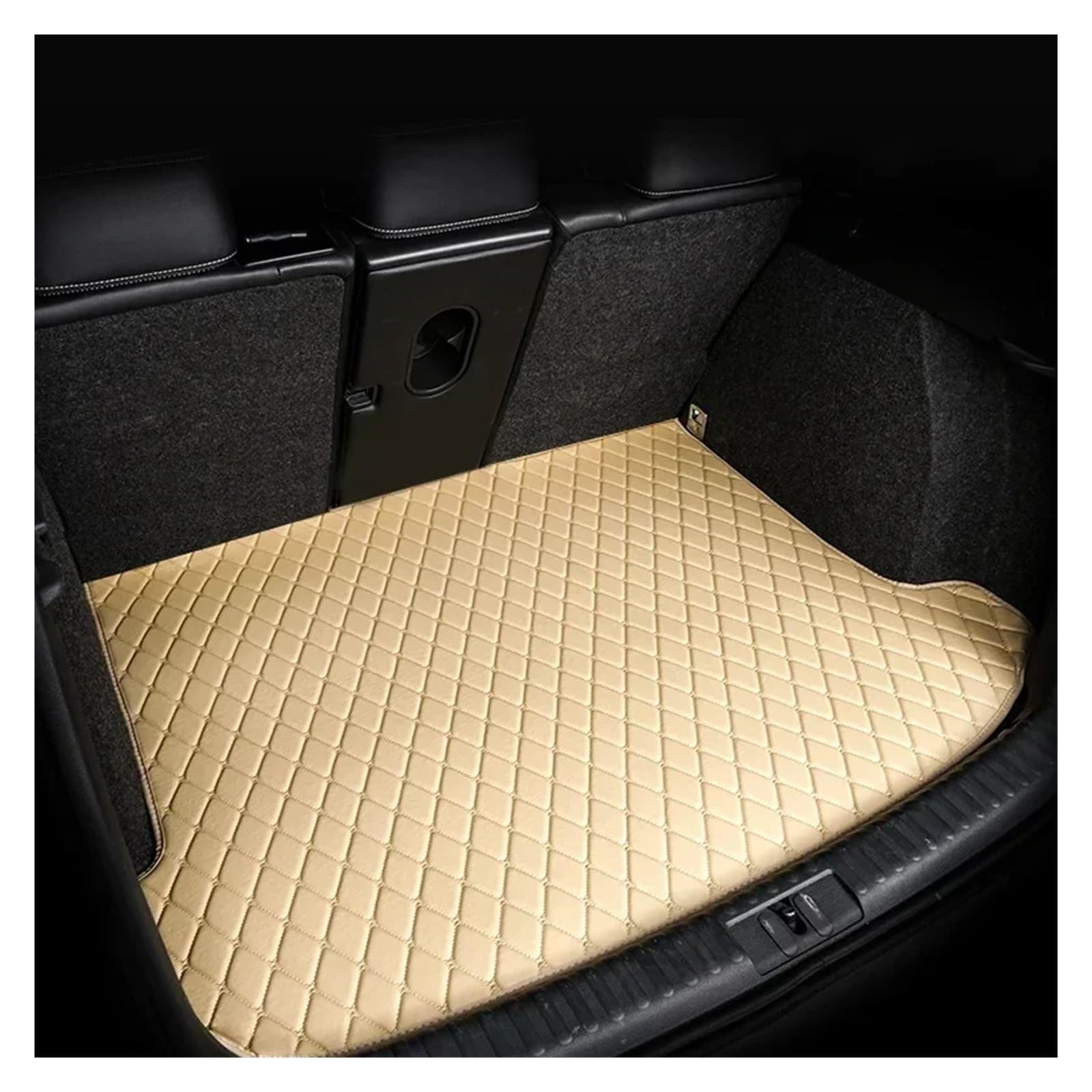 Trunk Mat Für IX 2022 Fünfsitzer-Kofferraummatte Wasserdicht Und rutschfest Passt In Den Innenraum des Autos Kofferraumwanne(Beige) von ASFDSG