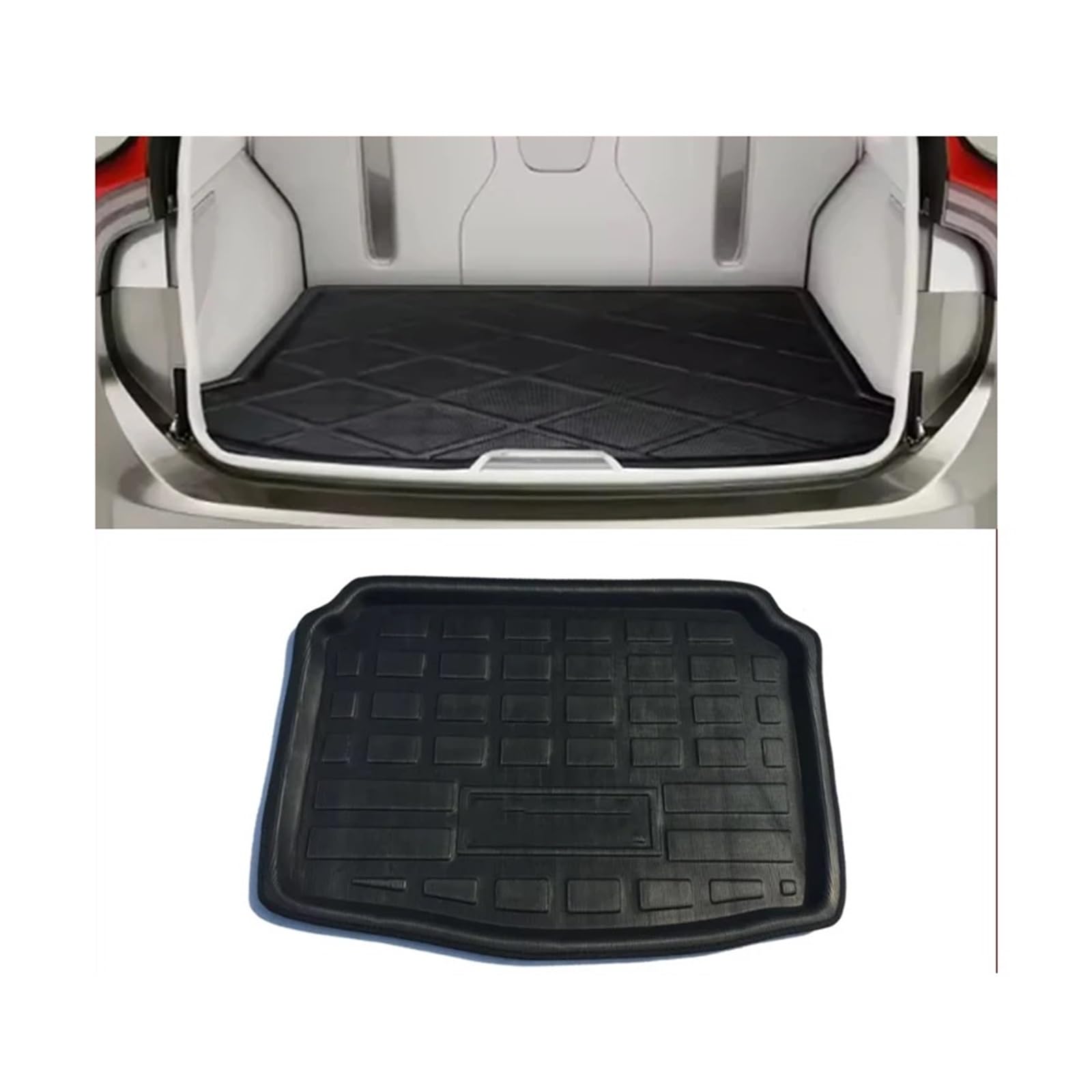 Trunk Mat Kofferraummatte Für Skoda Für Fabia 5J Zubehör 2007-2014 2013 2012 2011 Gepäckfach Wasserdichter Bodenbelag Autoteil-Werkzeug Kofferraumwanne von ASFDSG