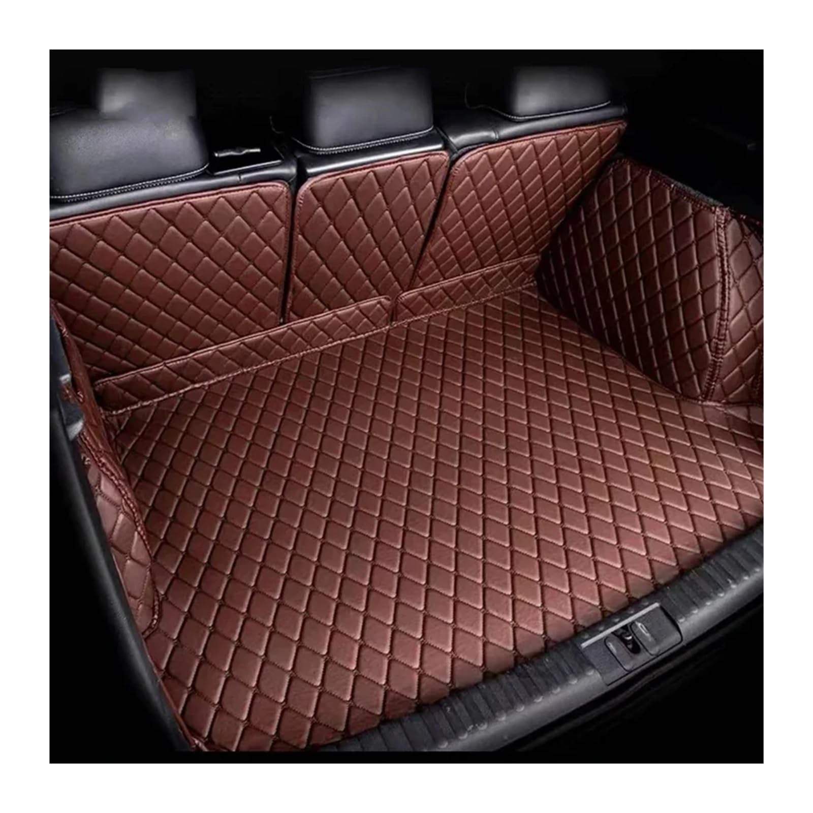 Trunk Mat Kofferraummatte Für Z4 G29 2018~2022 2-Sitzer wasserdichte Leder-Automatten Luxuriöses Leder-Kofferraum-Aufbewahrungspad Zubehör Kofferraumwanne(Coffee 3D) von ASFDSG
