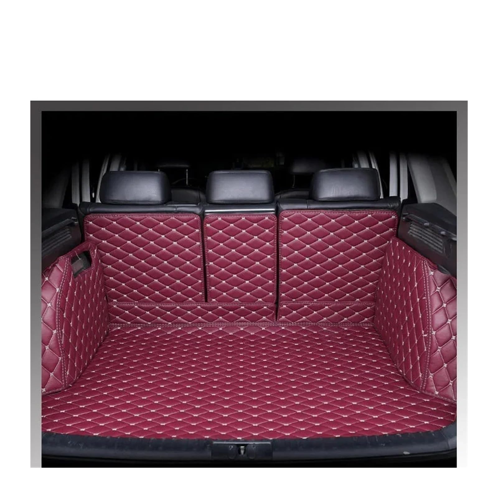Trunk Mat Kofferraummatte Für Z4 G29 2018~2022 2-Sitzer wasserdichte Leder-Automatten Luxuriöses Leder-Kofferraum-Aufbewahrungspad Zubehör Kofferraumwanne(Wine red 3D) von ASFDSG