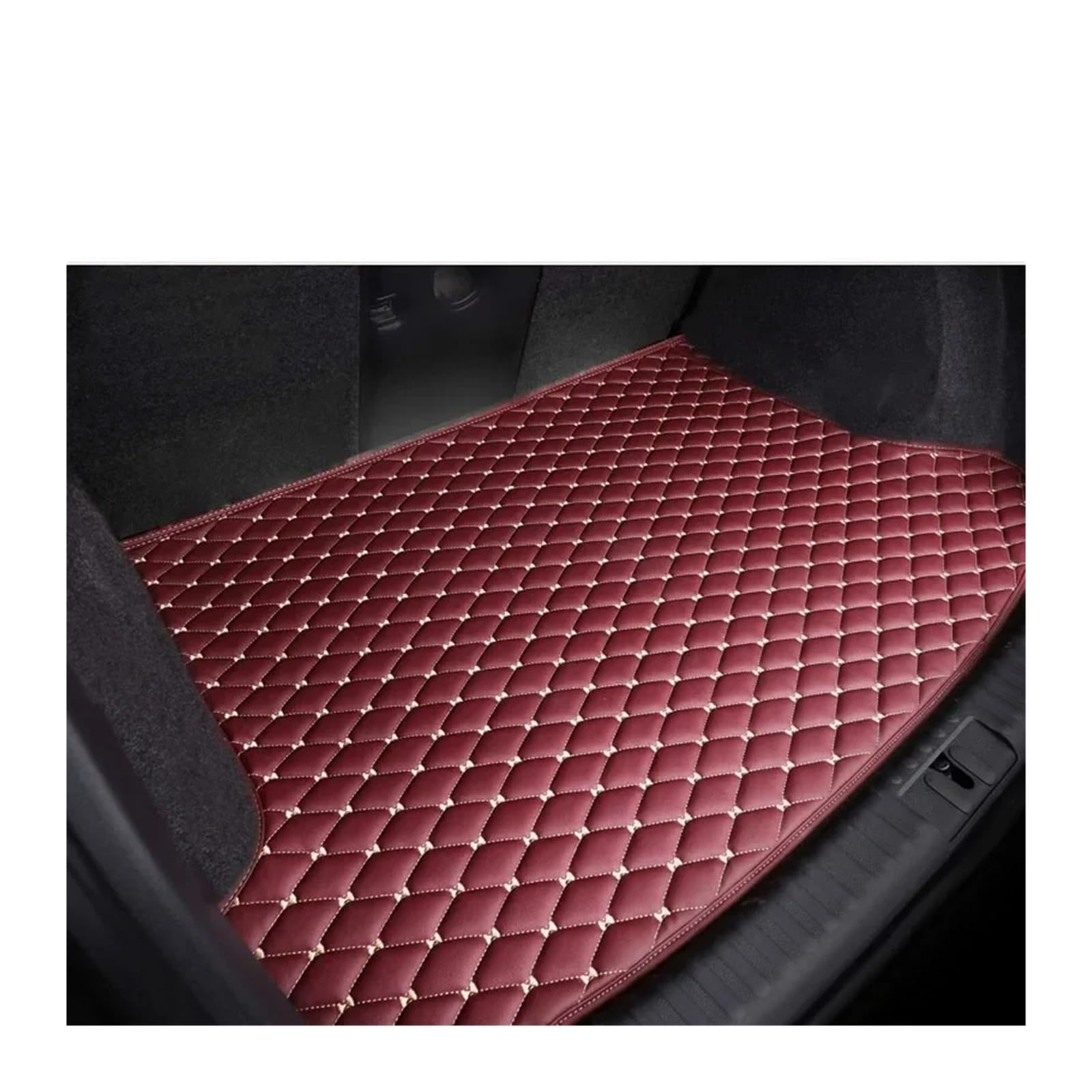 Trunk Mat Kofferraummatte Für Z4 G29 2018~2022 2-Sitzer wasserdichte Leder-Automatten Luxuriöses Leder-Kofferraum-Aufbewahrungspad Zubehör Kofferraumwanne(Wine red Sigle) von ASFDSG