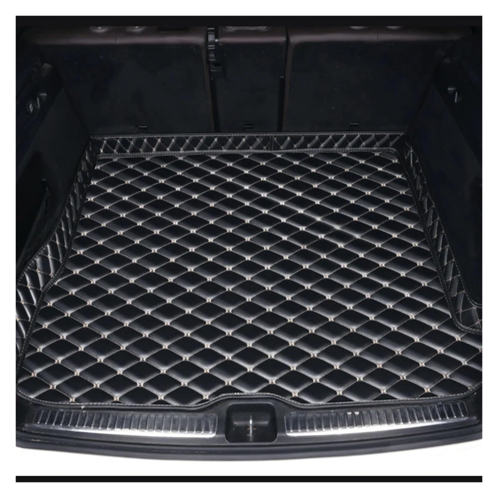 Trunk Mat Kofferraummatten Für Alfa Für Romeo Für Stelvio 2017–2022 Autozubehör Autoartikel Innenausstattung Kofferraumwanne(Black White) von ASFDSG