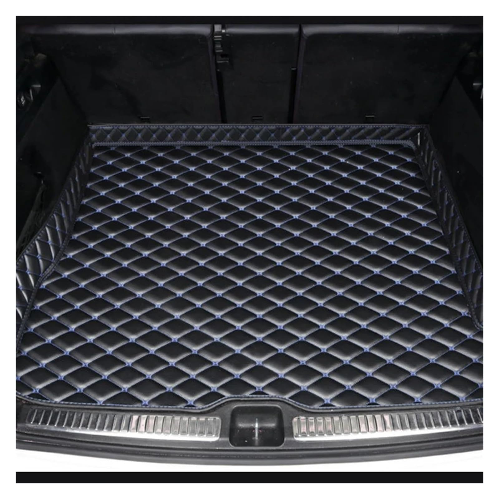 Trunk Mat Kofferraummatten Für Alfa Für Romeo Für Stelvio 2017–2022 Autozubehör Autoartikel Innenausstattung Kofferraumwanne(Schwarz Blau) von ASFDSG