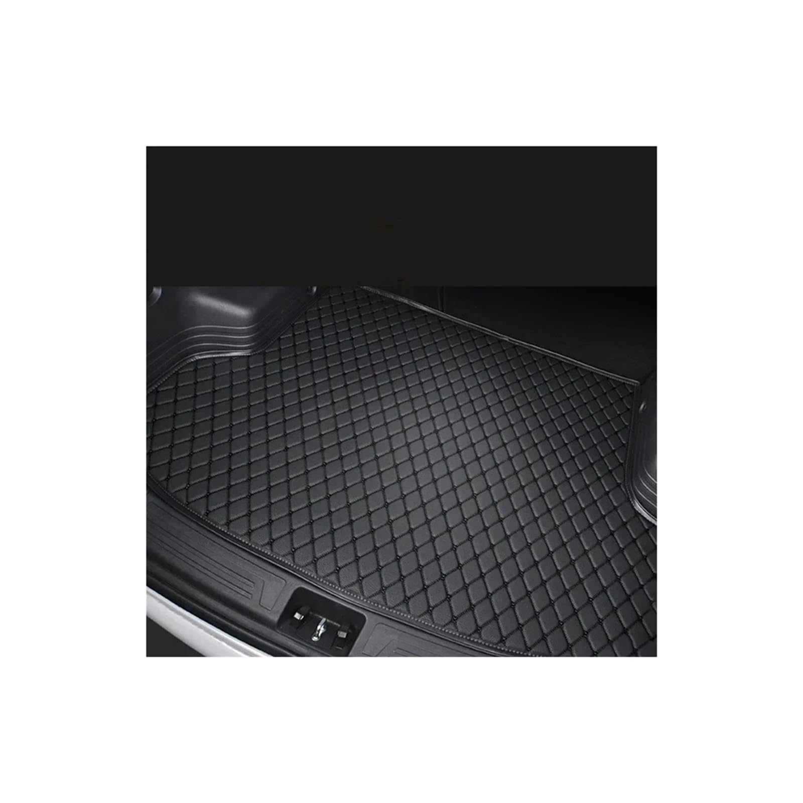 Trunk Mat Kofferraummatten Für Aveo Für Schräghecklimousinen 2016 2015 2014 2013 2012 2011 Kofferraumwanne Cargo Foot Pads Produkte Teile Kofferraumwanne(Black with Black) von ASFDSG