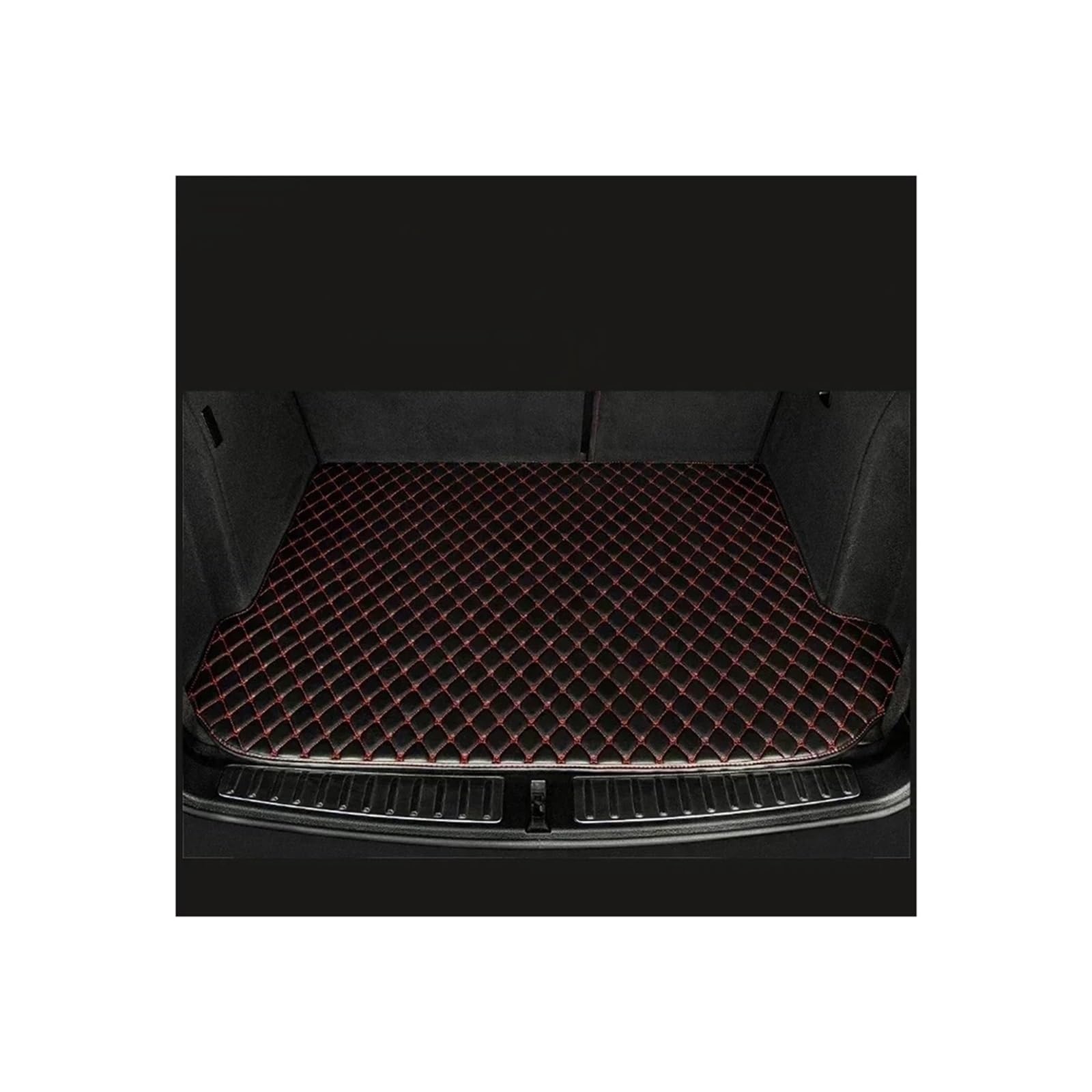 Trunk Mat Kofferraummatten Für Cruze Für Limousinen 2014 2013 2012 2011 2010 2009 Kofferraumwanne Cargo Foot Pads Produkte Teile Kofferraumwanne(Black with Red) von ASFDSG