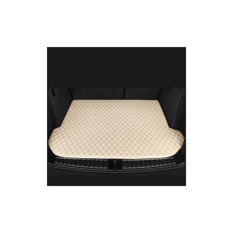 Trunk Mat Kofferraummatten Für Fit Für Jazz 2013 2012 2011 2010 2009 2008 Lagerschränke Cargo Liner Teppich Auto-Innenausstattung Kofferraumwanne(Beige) von ASFDSG