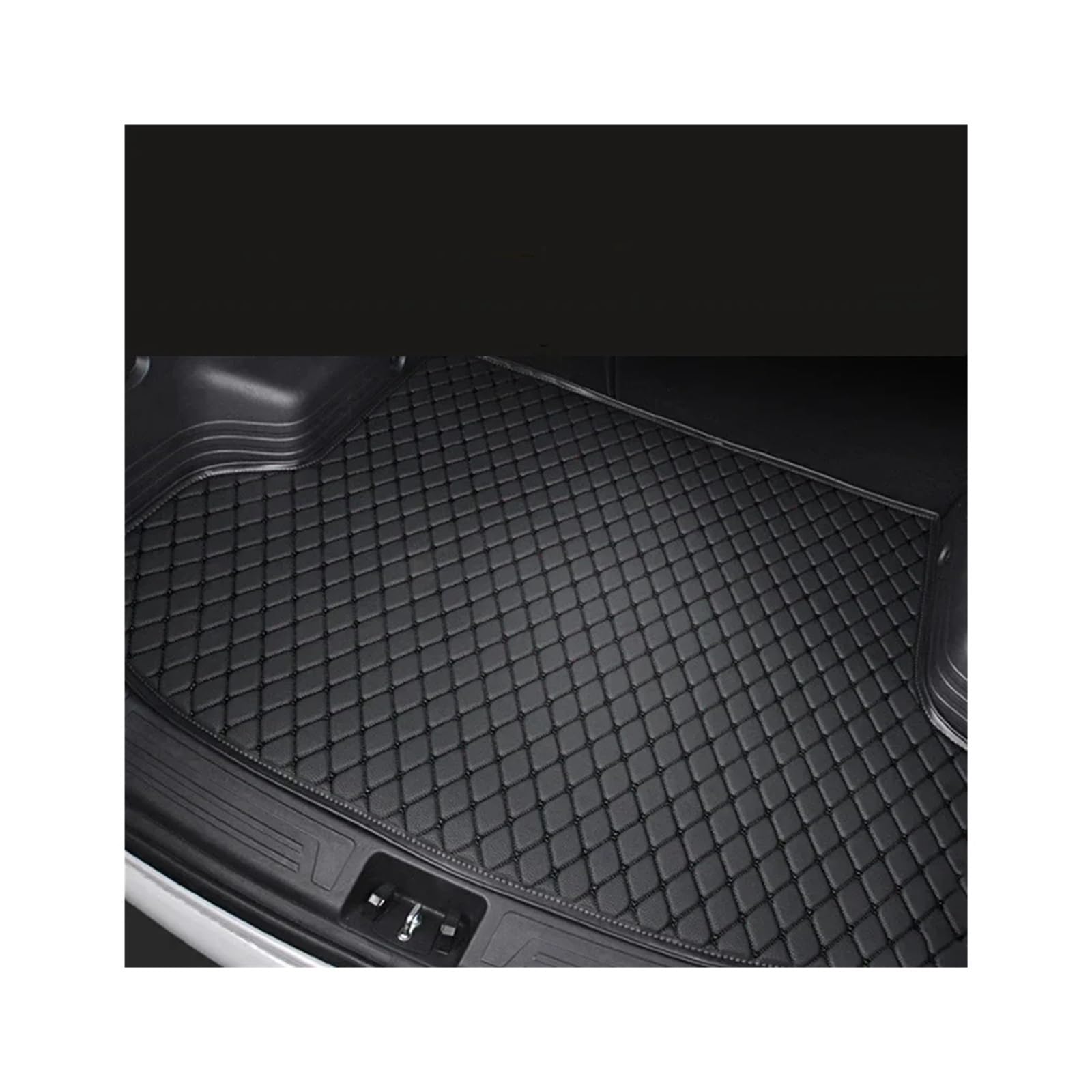 Trunk Mat Kofferraummatten Für HR-V Für HRV 2023 Kofferraumwanne Laderaumwanne Cargo-Fußpolster Zubehör Produkt Kofferraumwanne(Black with Black) von ASFDSG