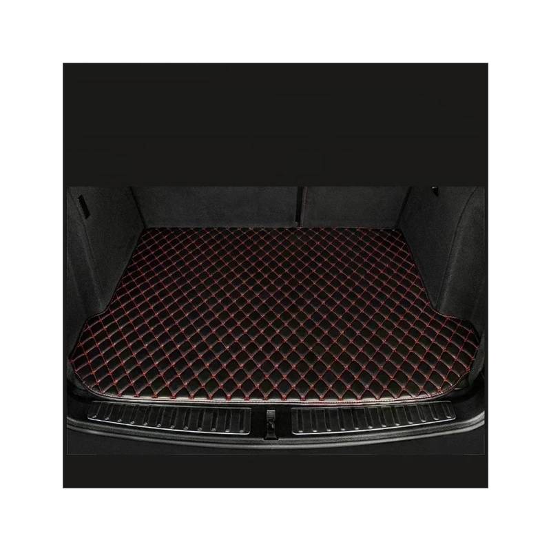 Trunk Mat Kofferraummatten Für HR-V Für HRV 2023 Kofferraumwanne Laderaumwanne Cargo-Fußpolster Zubehör Produkt Kofferraumwanne(Black with Red) von ASFDSG