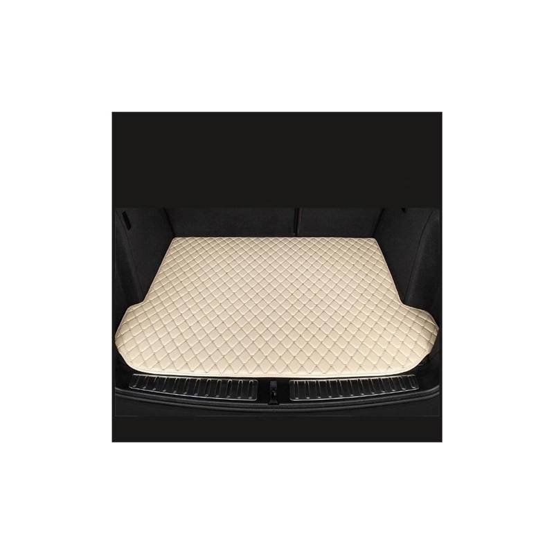 Trunk Mat Kofferraummatten Für Hyundai Für Elantra 2007 2008 2009 2010 2011 Cargo Liner Teppiche Innenausstattung Ersatz Wasserdicht Kofferraumwanne(Beige) von ASFDSG
