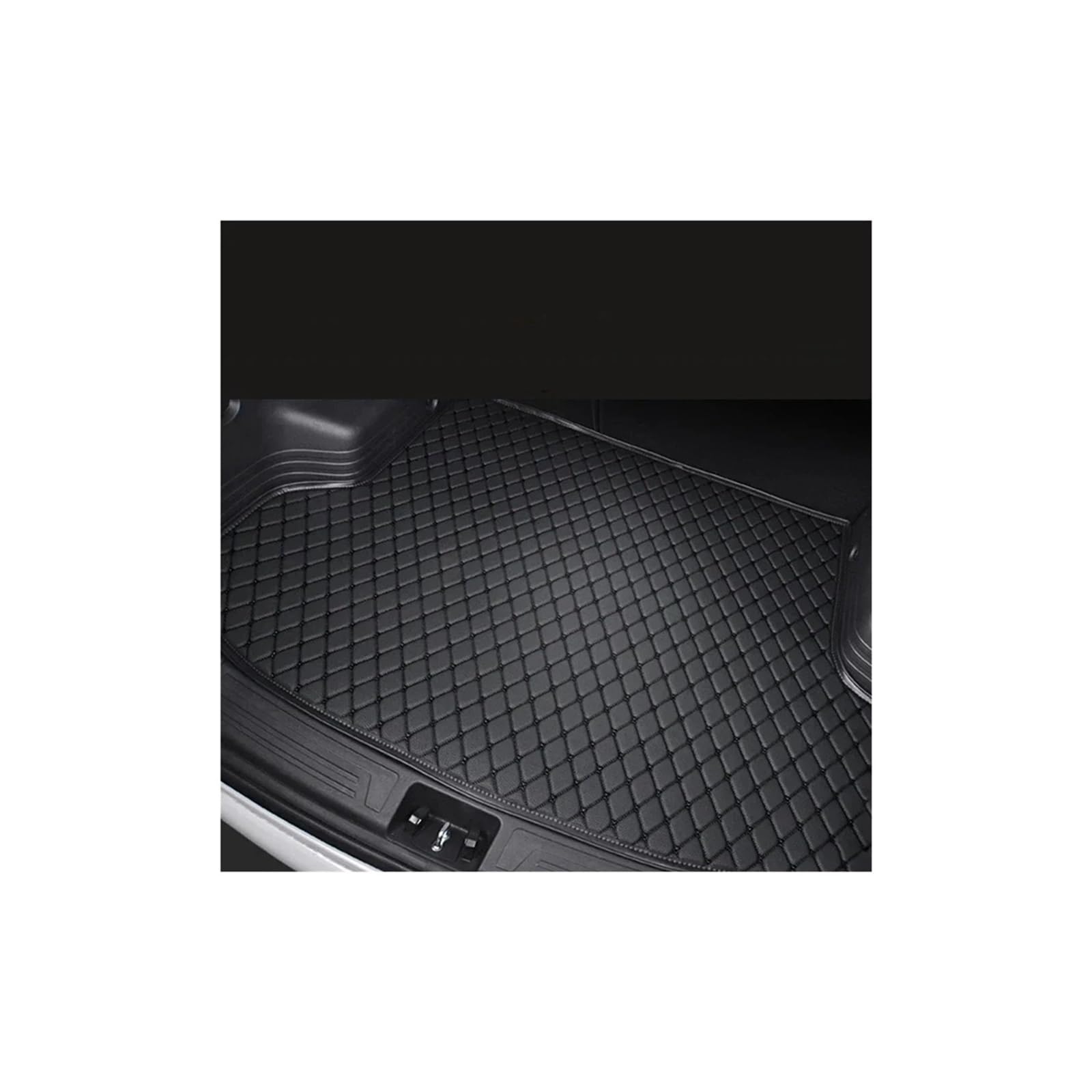 Trunk Mat Kofferraummatten Für Hyundai Für Elantra 2007 2008 2009 2010 2011 Cargo Liner Teppiche Innenausstattung Ersatz Wasserdicht Kofferraumwanne(Black with Black) von ASFDSG