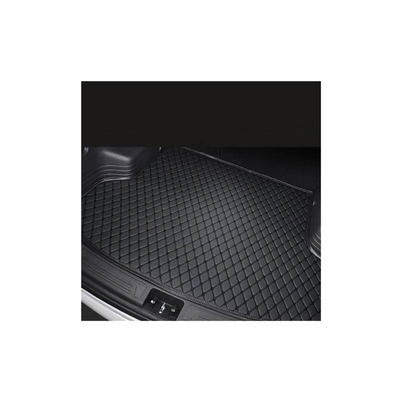 Trunk Mat Kofferraummatten Für Hyundai Für Elantra 2007 2008 2009 2010 2011 Cargo Liner Teppiche Innenausstattung Ersatz Wasserdicht Kofferraumwanne(Black with Black) von ASFDSG