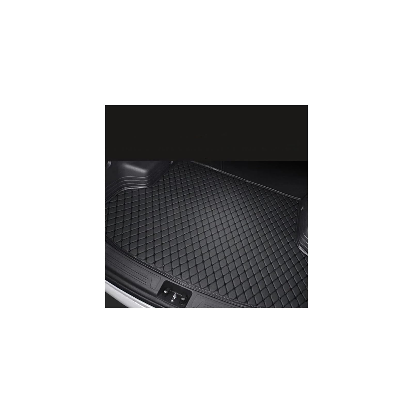 Trunk Mat Kofferraummatten Für Hyundai Für Genesis 2015 Kofferraumwanne Cargo-Fußpolster Zubehör Produkte Teile Autos Kofferraumwanne(Black with Black) von ASFDSG