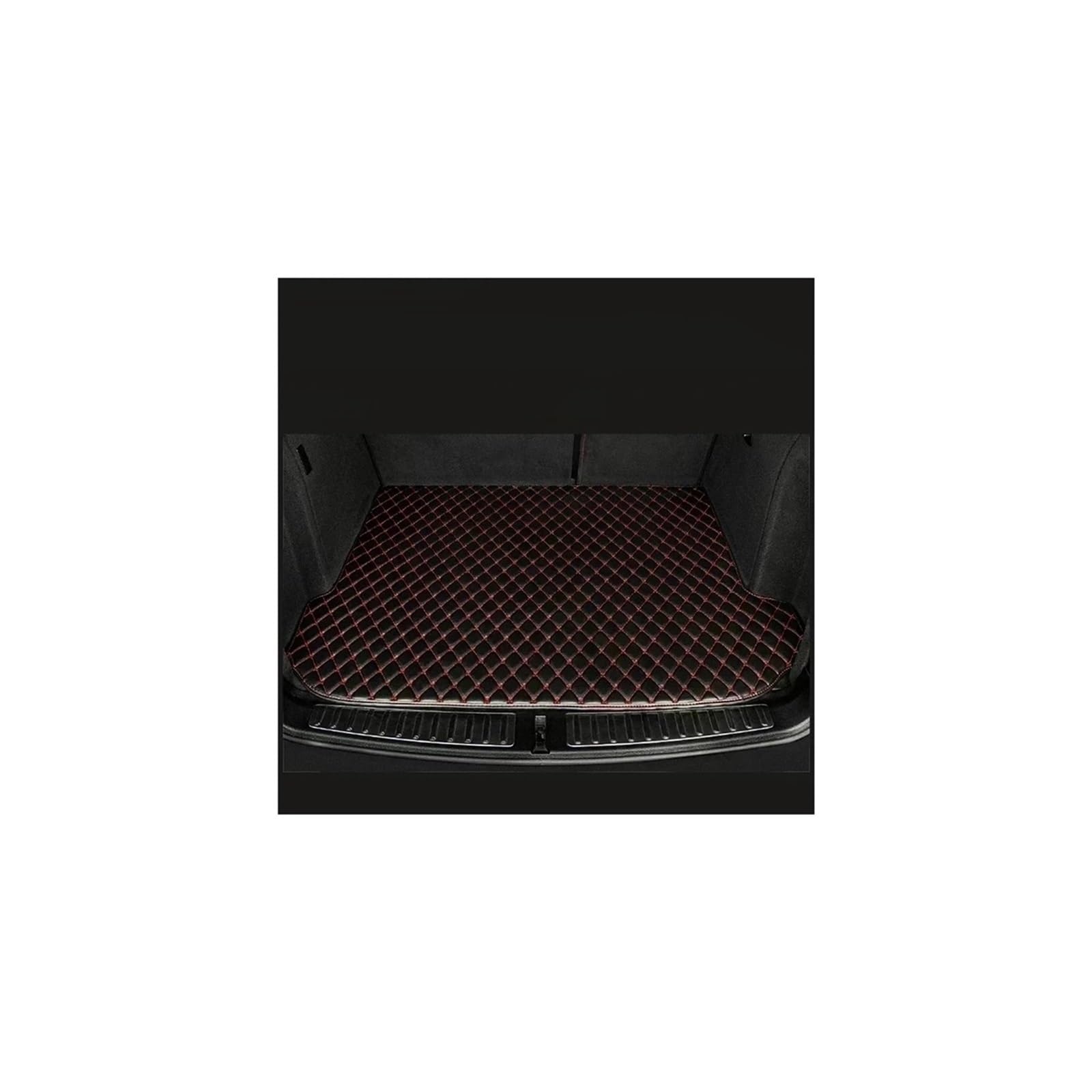 Trunk Mat Kofferraummatten Für Hyundai Für Genesis 2015 Kofferraumwanne Cargo-Fußpolster Zubehör Produkte Teile Autos Kofferraumwanne(Black with Red) von ASFDSG