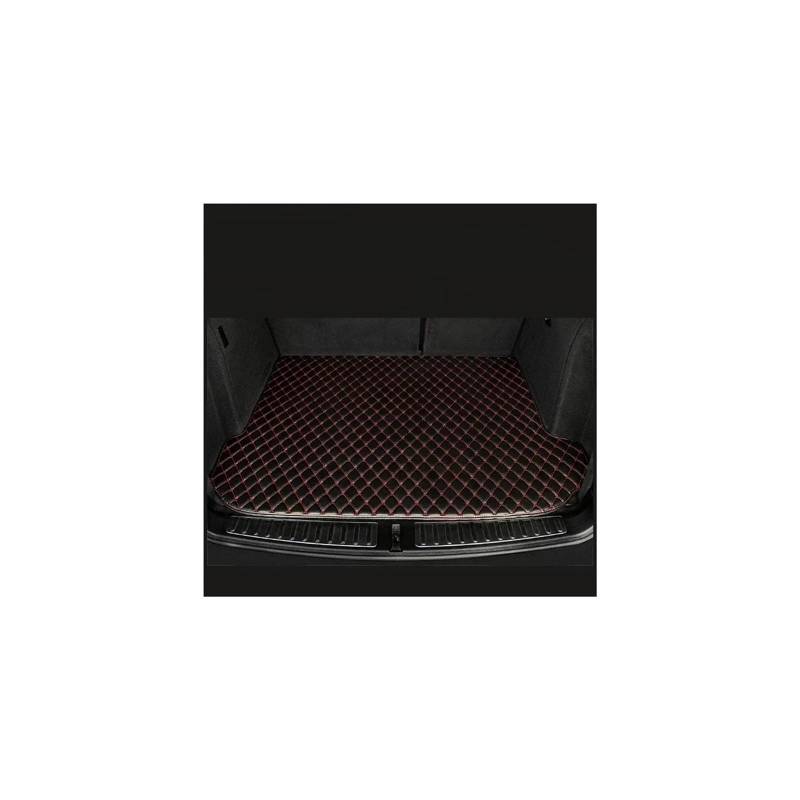 Trunk Mat Kofferraummatten Für Hyundai Für Genesis 2015 Kofferraumwanne Cargo-Fußpolster Zubehör Produkte Teile Autos Kofferraumwanne(Black with Red) von ASFDSG