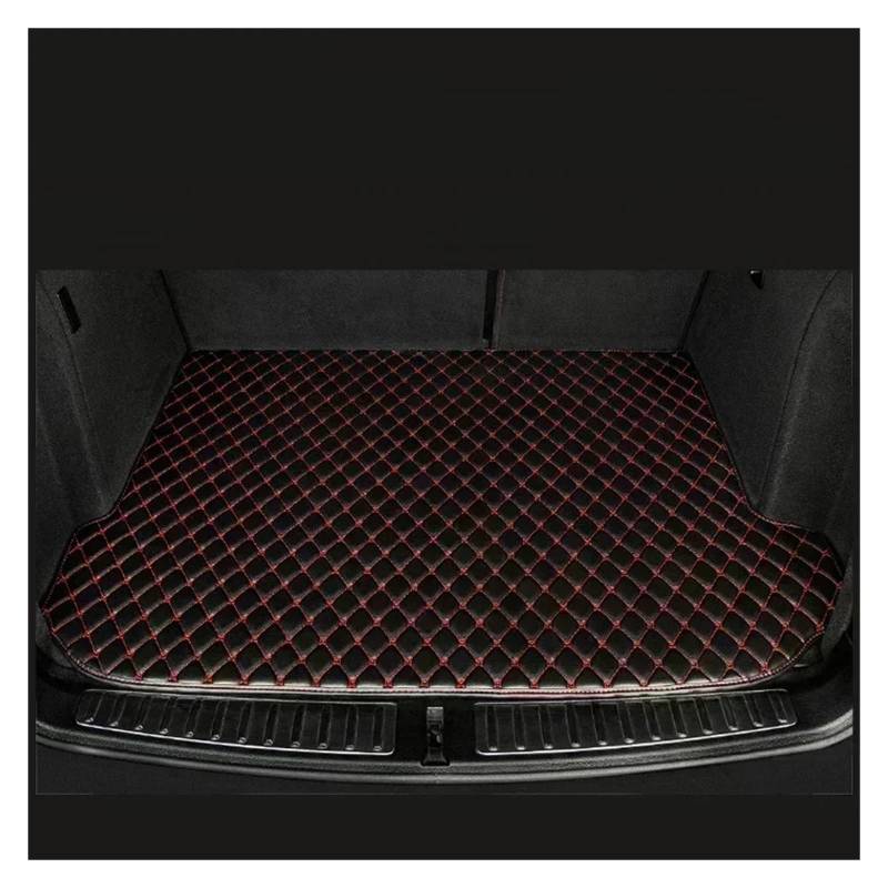 Trunk Mat Kofferraummatten Für Hyundai Für Ix35 2010 2011 2012 2013 2014 2015 2016 2017 Cargo Liner Innenausstattung Ersatz Wasserdicht Kofferraumwanne(Black with Red) von ASFDSG