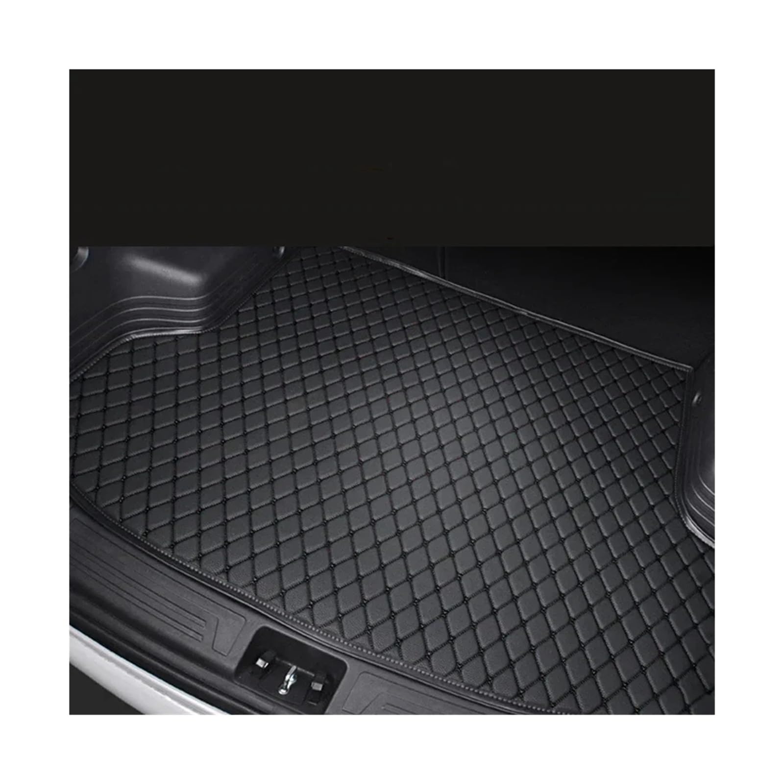 Trunk Mat Kofferraummatten Für Infiniti Für QX60 2022 2023 2024 Kofferraumwanne Laderaumwanne Zubehör Produkte rutschfeste Teppiche Kofferraumwanne(Black with Black) von ASFDSG