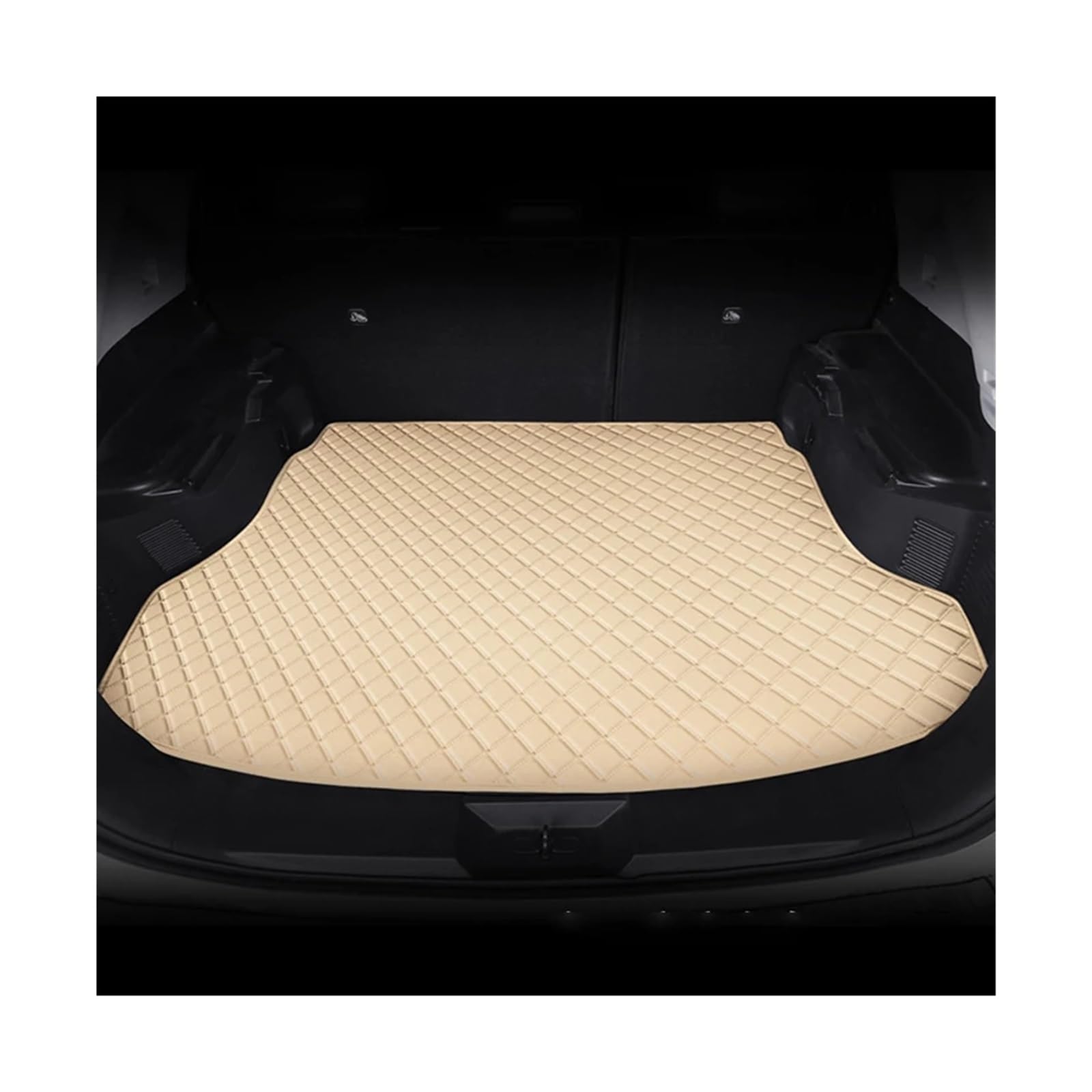 Trunk Mat Kunstleder-Kofferraummatte Hintere Kofferraumschutzmatte Autoinnenausstattung Für A4 2017–2022 Kofferraumwanne(Beige) von ASFDSG