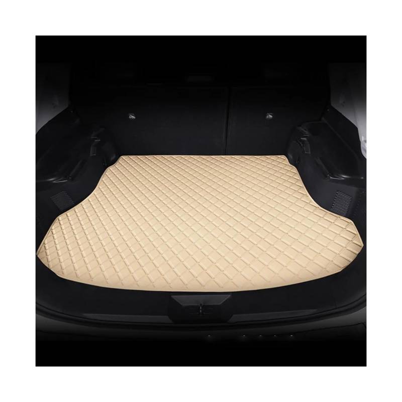 Trunk Mat Kunstleder-Kofferraummatte Hintere Kofferraumschutzmatte Autoinnenausstattung Für A4 2017–2022 Kofferraumwanne(Beige) von ASFDSG