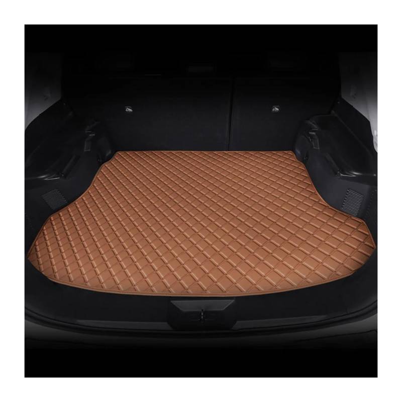 Trunk Mat Kunstleder-Kofferraummatte Hintere Kofferraumschutzmatte Autoinnenausstattung Für A4 2017–2022 Kofferraumwanne(Braun) von ASFDSG