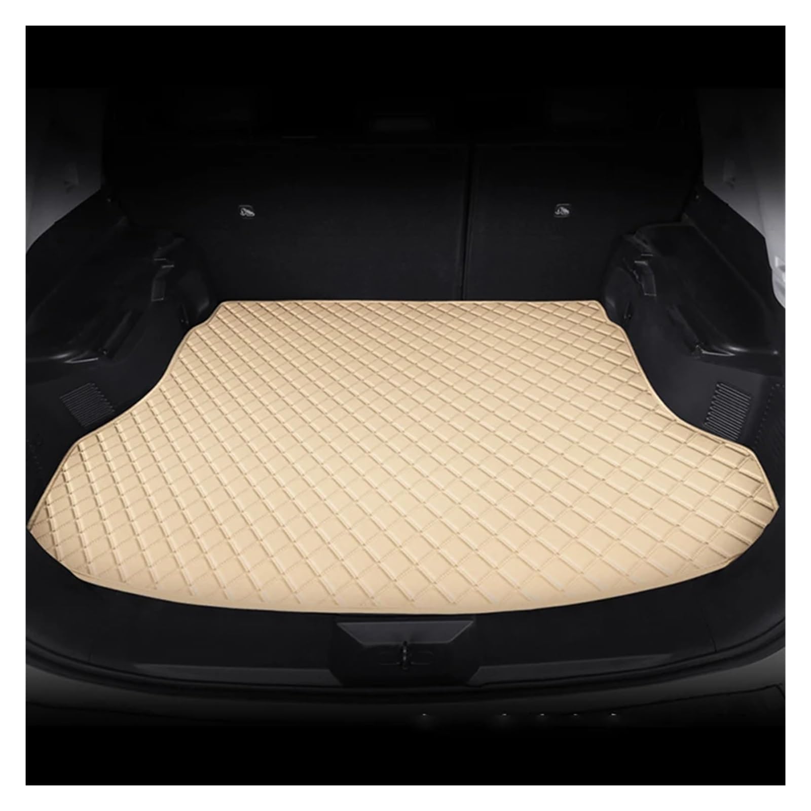Trunk Mat Kunstleder-Kofferraummatte Hintere Kofferraumschutzmatte Autoinnenausstattung Für A6L 2005–2011 Kofferraumwanne(Beige) von ASFDSG