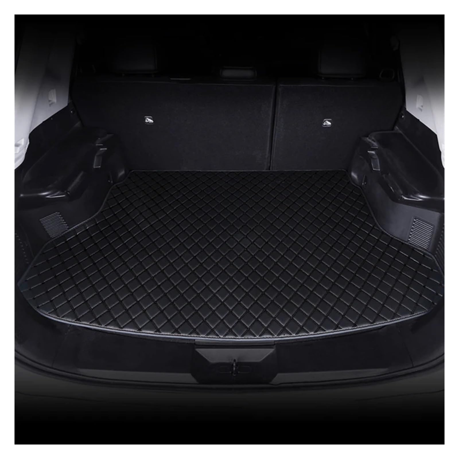 Trunk Mat Kunstleder-Kofferraummatte Hintere Kofferraumschutzmatte Autoinnenausstattung Für A6L 2005–2011 Kofferraumwanne(Schwarz) von ASFDSG
