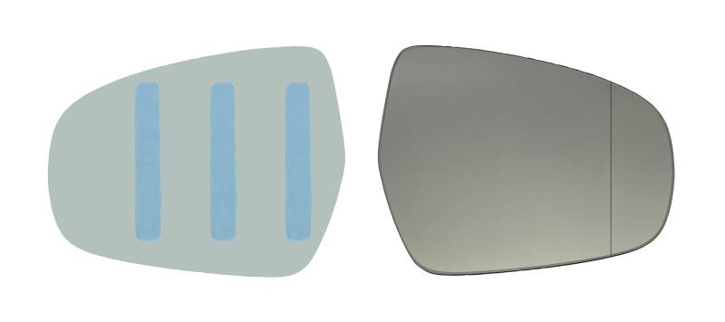 ASG Technik Außenspiegel Spiegelglas Ersatzglas kompatibel mit Suzuki Vitara LY ab Baujahr 2015-2022 von ASG Technik