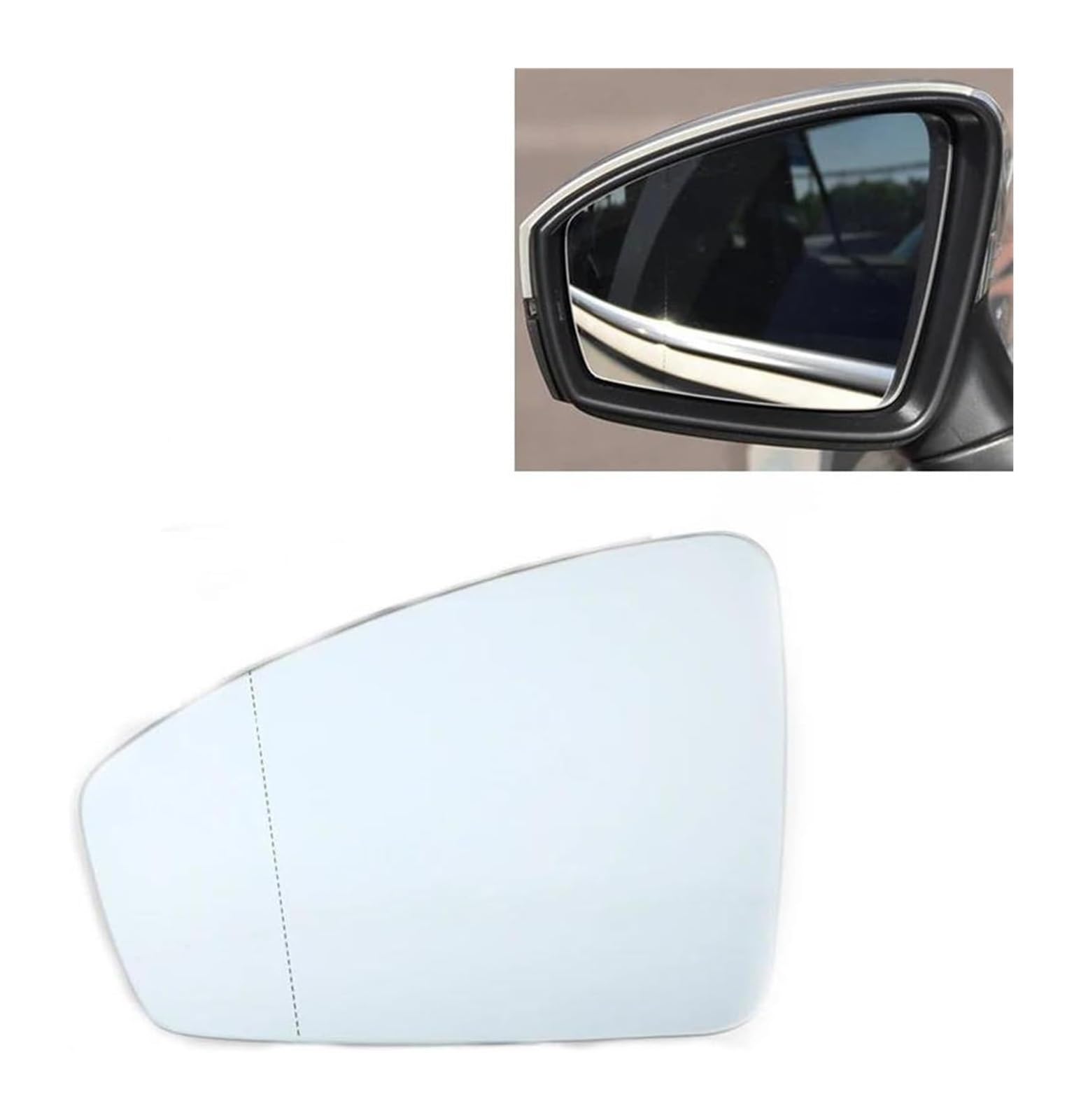 Abdeckungen Seitenspiegel Für VW Für T&iguan L 2017 2018 Glas Mit Heizung Auto Seite Spiegel Reflektierende Objektiv Rückspiegel Linsen Abdeckungen Spiegel(2pcs Left and Right) von ASHILD