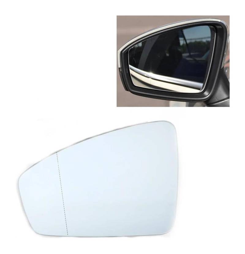 Abdeckungen Seitenspiegel Für VW Für T&iguan L 2017 2018 Glas Mit Heizung Auto Seite Spiegel Reflektierende Objektiv Rückspiegel Linsen Abdeckungen Spiegel(2pcs Left and Right) von ASHILD