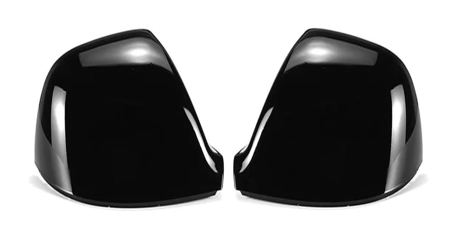 Abdeckungen Seitenspiegel Für VW Für Transporter T5 T 5,1 T6 2010-2019 Spiegel Abdeckungen Auto Seite Rückspiegel Ersatz Shell Auto Spiegel(Bright Black) von ASHILD