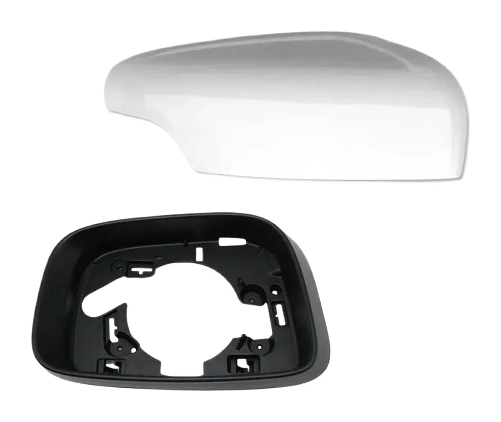 Abdeckungen Seitenspiegel Für Volvo XC60 2009-2013 Äußeres Links Rechts Rückspiegel Abdeckkappe Set Gehäuse Schalen Außen Seite Flügel Spiegel Abdeckung Kappe Rahmen(Weiß,RH) von ASHILD