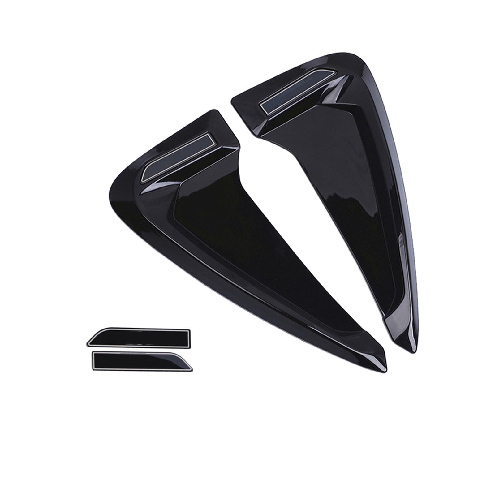 ASHILD Auto Außen Lufteinlässe Für B&MW Für X1 Für X3 Für X5 Für E36 Für E39 Für E46 Für E30 Universal Auto Kotflügel vorne Side Air Vent Trim (Farbe : Schwarz) von ASHILD