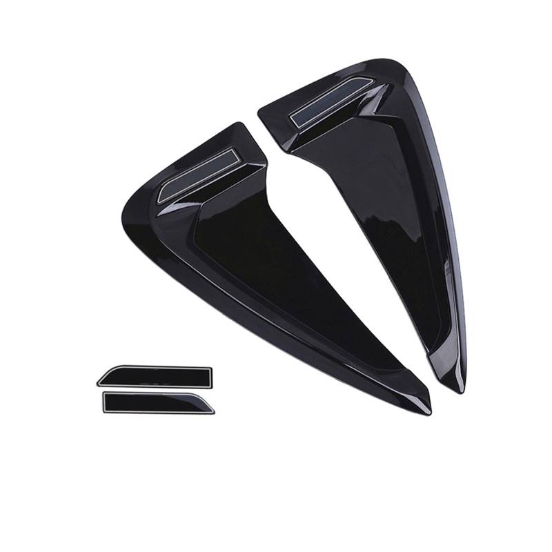 ASHILD Auto Außen Lufteinlässe Für B&MW Für X1 Für X3 Für X5 Für E36 Für E39 Für E46 Für E30 Universal Auto Kotflügel vorne Side Air Vent Trim (Farbe : Schwarz) von ASHILD