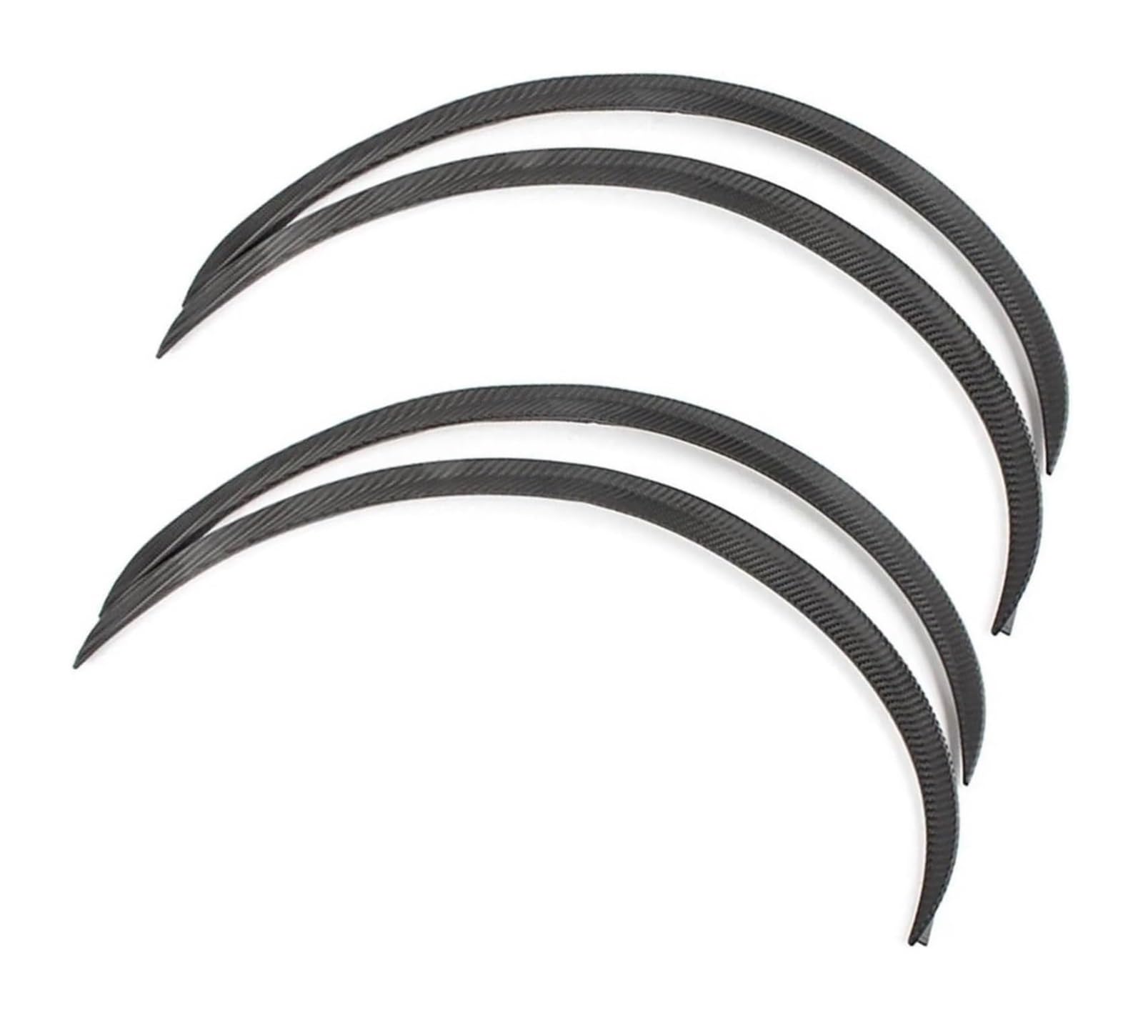 Auto Schmutzfänger Für F&ord Für Focus Für Edge Für Fusion Für Mustang Autorad-Augenbrauen-Kotflügelverbreiterungsaufkleber 73 Cm / 29 '' Autorad-Augenbrauen(Carbon Fiber Black) von ASHILD