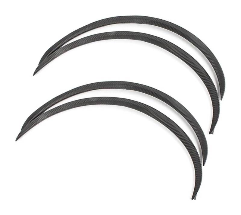 Auto Schmutzfänger Für F&ord Für Focus Für Edge Für Fusion Für Mustang Autorad-Augenbrauen-Kotflügelverbreiterungsaufkleber 73 Cm / 29 '' Autorad-Augenbrauen(Carbon Fiber Black) von ASHILD