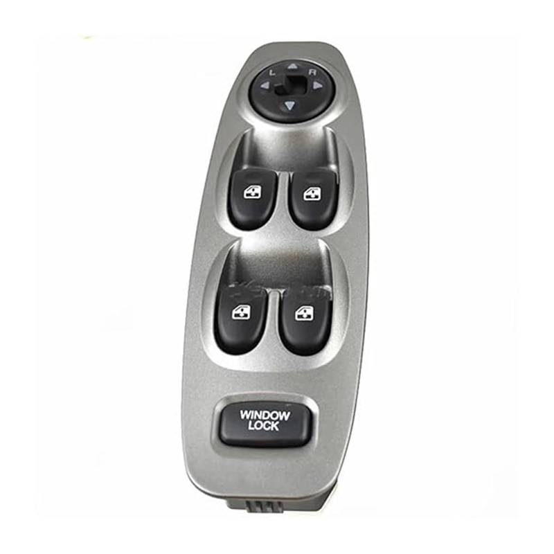 Steuerschalter Schaltfläche Für Hyundai Für Accent 2000-2005 93570-25000 Elektrische Fenster Schalter Power Fensterheber Master Control Schalter(Silver with Auto) von ASHILD
