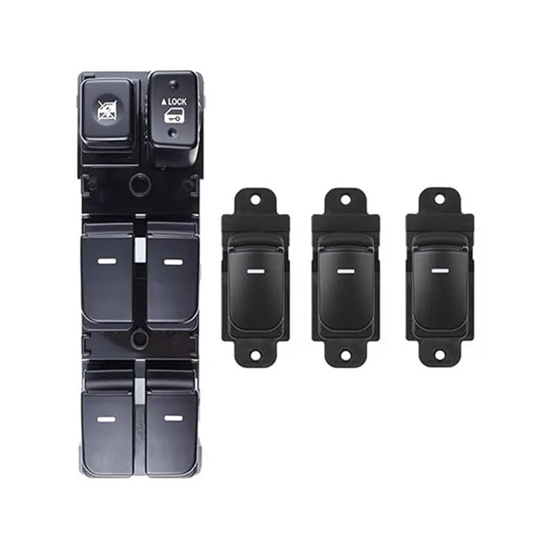 Steuerschalter Schaltfläche Für Kia Für Forte Für Cerato 2010-2012 Auto Power Elektrische Master Fenster Control Heber Taste Schalter 93570-1X000 935701X000(A Set Switch) von ASHILD