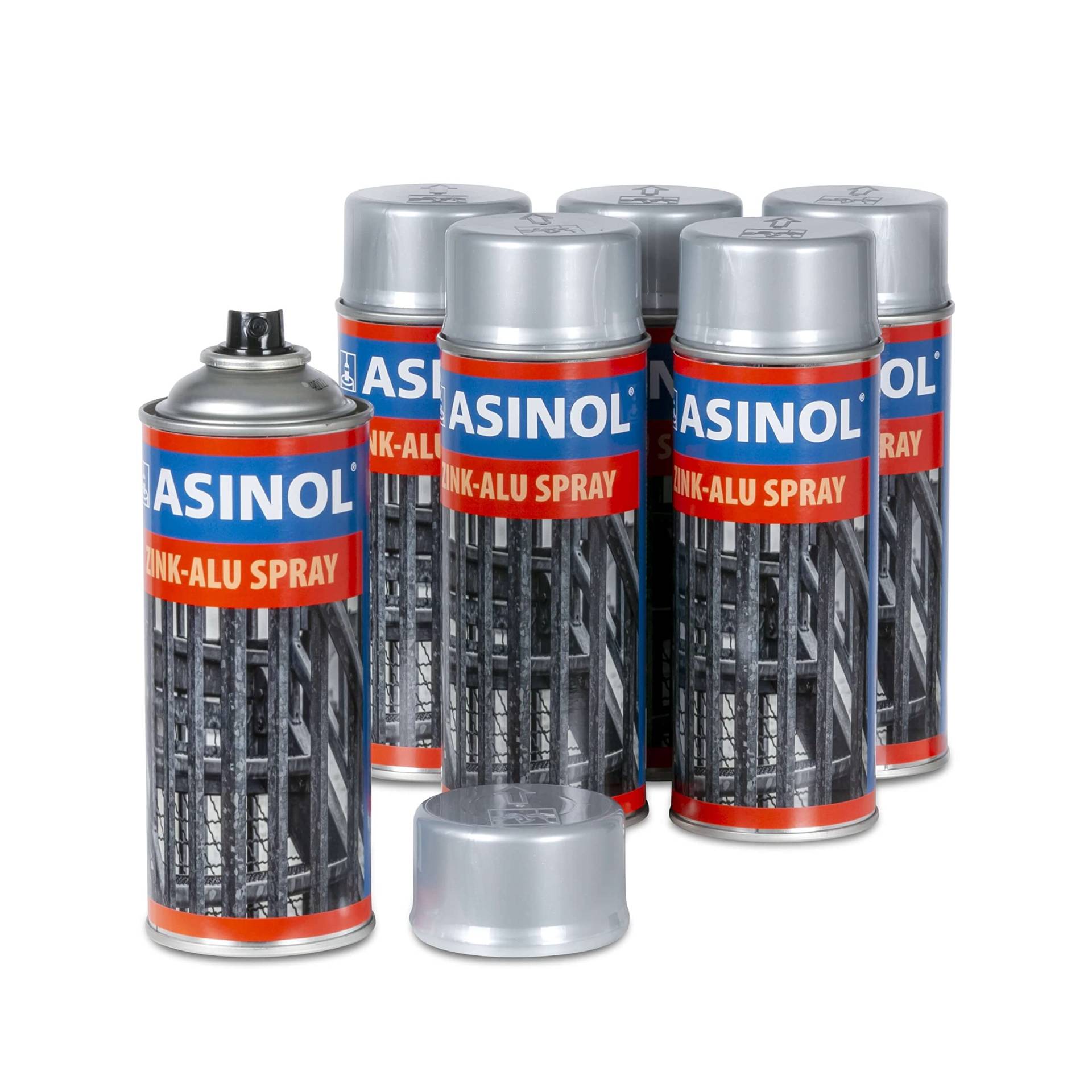 6 STK. ASINOL Zink-Alu Spray 400 ml Korrsionsschutz Grundierung Zinkspray von ASINOL