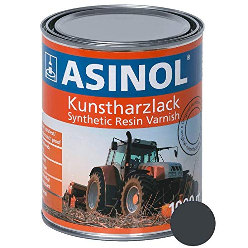 ASINOL Manitou Grau hochglänzend 1 Liter, 1.000ml Kunstharzlack von ASINOL