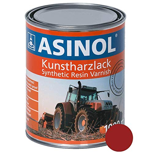 ASINOL Schäffer Lader Rot hochglänzend 1 Liter, 1.000ml Kunstharzlack von ASINOL