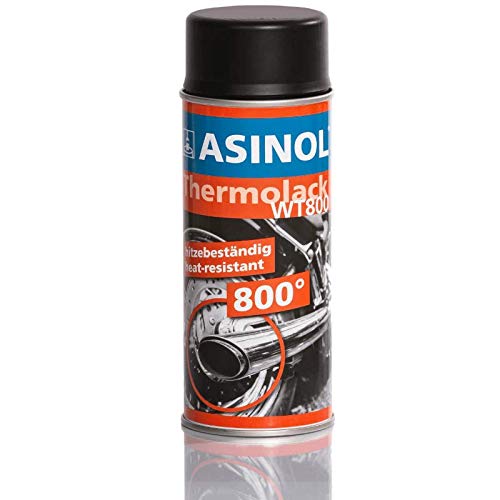 Auspufflack Schwarz 800° - Matt Spray 400 ml von ASINOL
