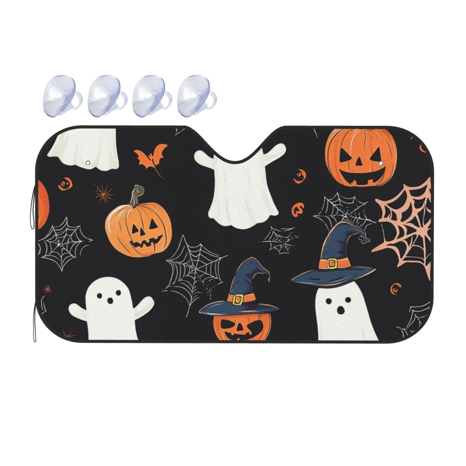 Cute Ghosts Auto-Sonnenschutz für Auto, LKW, SUV, blockiert UV-Strahlen, Sonnenblende, Größe S, 130 x 70 cm Cute Ghosts Auto-Sonnenschutz für Auto, LKW, SUV, blockiert UV-Strahlen, Sonnenblende, Größe S, 130 x 70 cm von ASKFNASDKMFN