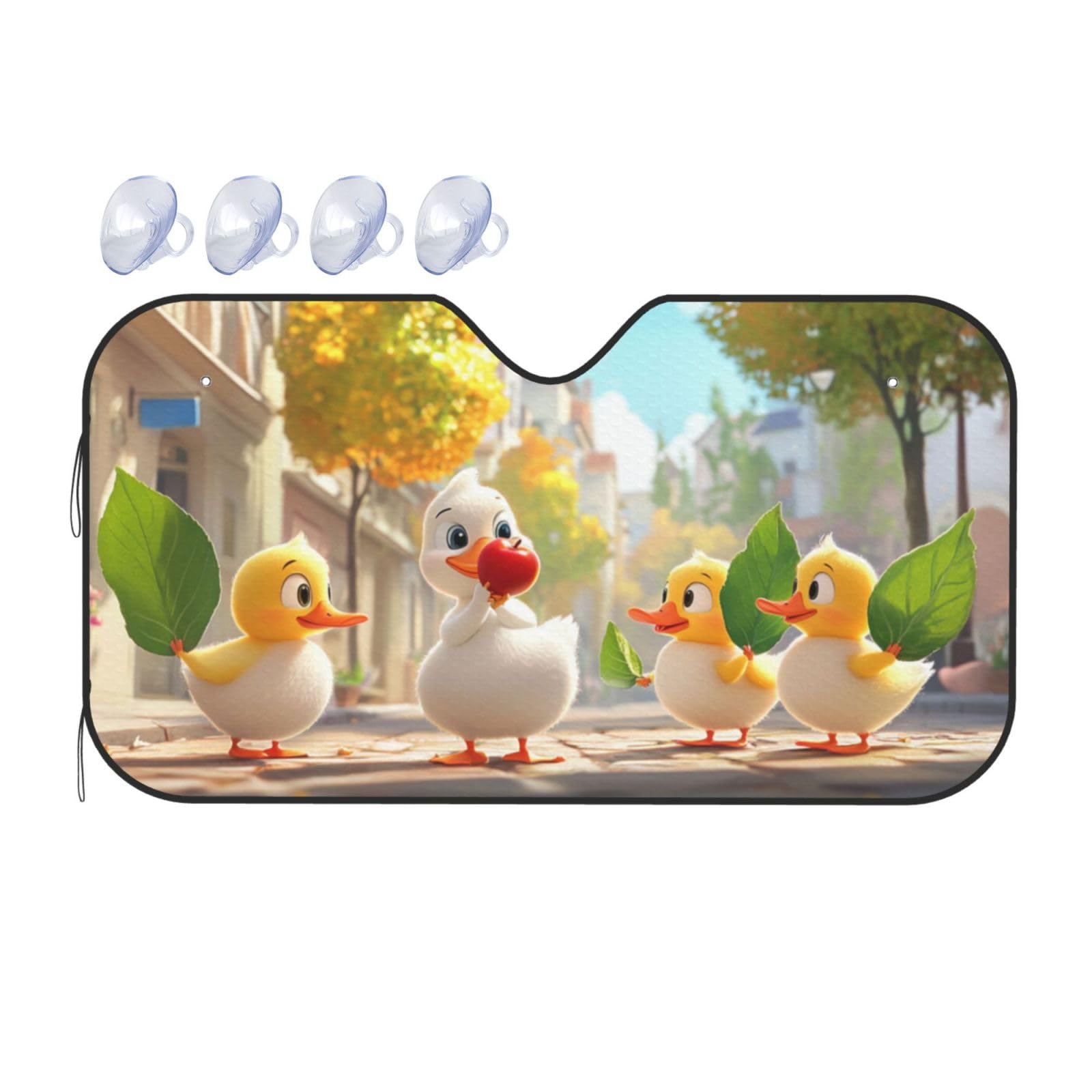 Duck Auto-Sonnenschutz für Auto, LKW, SUV, blockiert UV-Strahlen, Sonnenblende, Größe S, 130 x 70 cm Duck Auto-Sonnenschutz für Auto, LKW, SUV, blockiert UV-Strahlen, Sonnenblende, Größe S, 130 x 70 cm von ASKFNASDKMFN