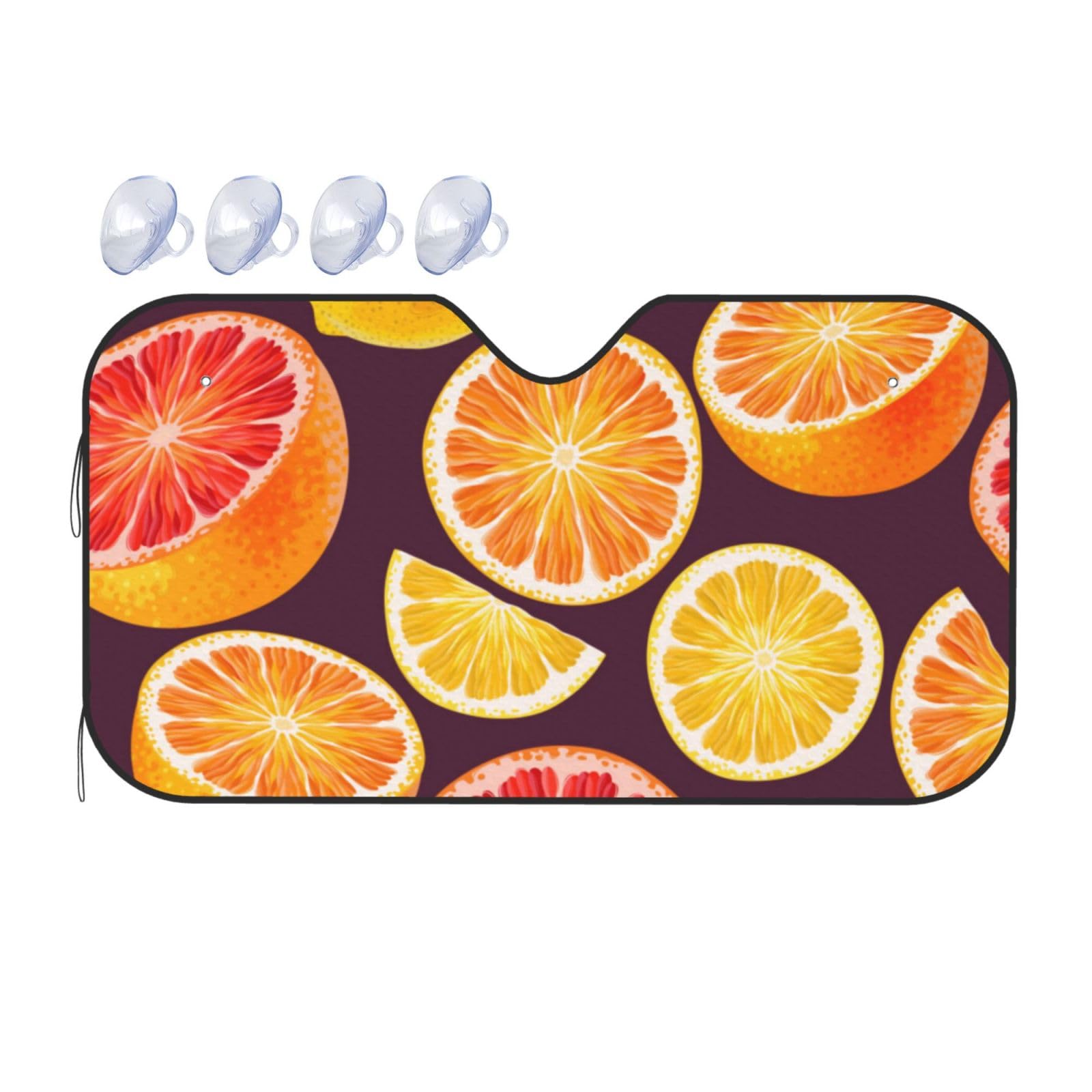 Fruits Auto-Sonnenschutz für Auto, LKW, SUV, blockiert UV-Strahlen, Sonnenblende, Größe S, 130 x 70 cm Fruits Auto-Sonnenschutz für Auto, LKW, SUV, blockiert UV-Strahlen, Sonnenblende, Größe S, 130 x 70 cm von ASKFNASDKMFN