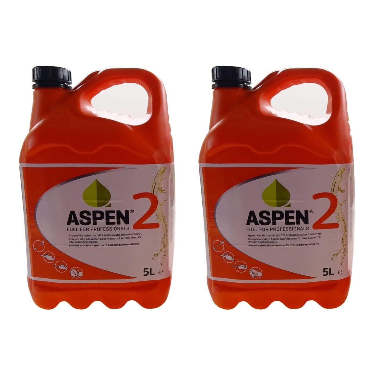 10 Liter ASPEN 2-Takt Alkylatbenzin | Sonderkraftstoff 2 x 5 Ltr. Sparset von ASPEN