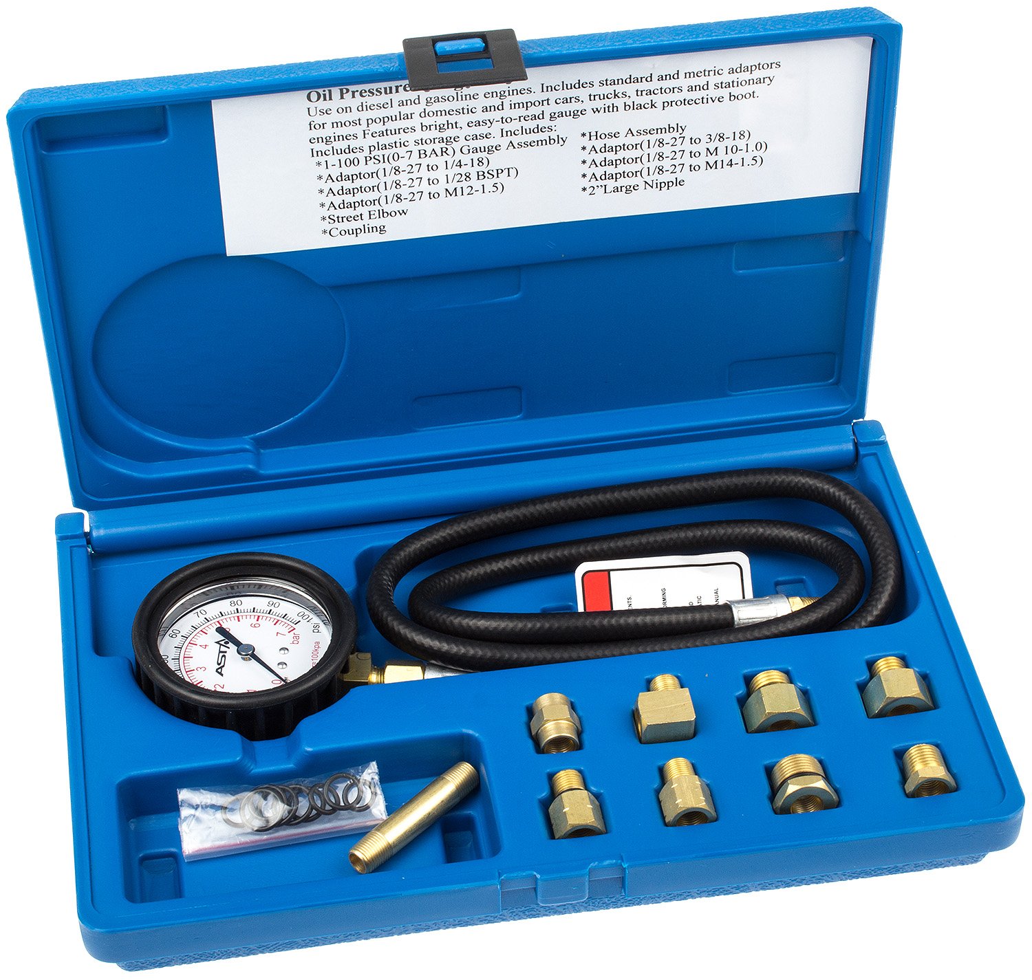 Motor Öldruck Tester Set 0-7 bar Diagnose Ölkreislauf von ASTA