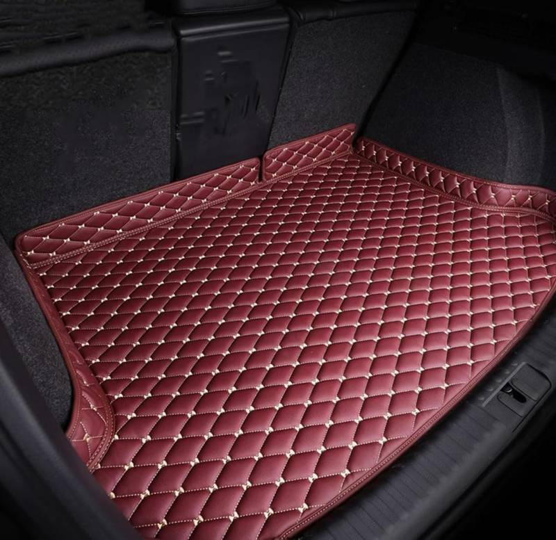 ASTRAE Allwetter Auto Kofferraum Schutzmatte aus Leder für Mercedes-Benz GLC Coupe 2017-2023 2024 2025,Antirutsch Cargo Protektor mit Hoher Seitenschutz,Leicht Zu Reinigen,D/WineRed von ASTRAE